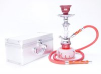 Red Flames - Small 12 inch Hookah with Case